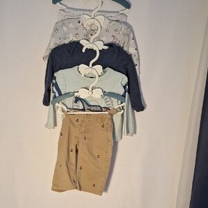 lot Of 5 Kissy Kissy Baby Boy Long Sleeve Tee Set Tea Collection Janie And Jack